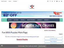 Tablet Screenshot of funwithpuzzles.com